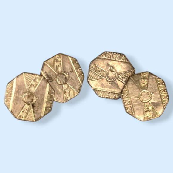 Antique Parks Bros & Rogers Cufflinks - Picture 1 of 5